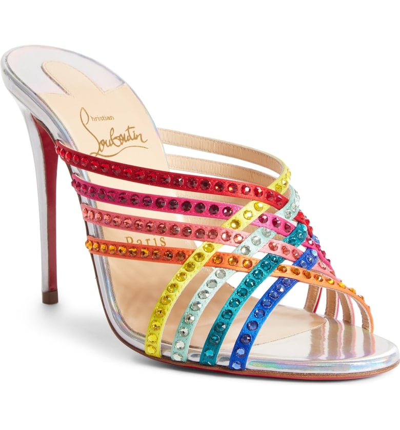 Christian Louboutin Marthastrass Jewel Rainbow Sandals