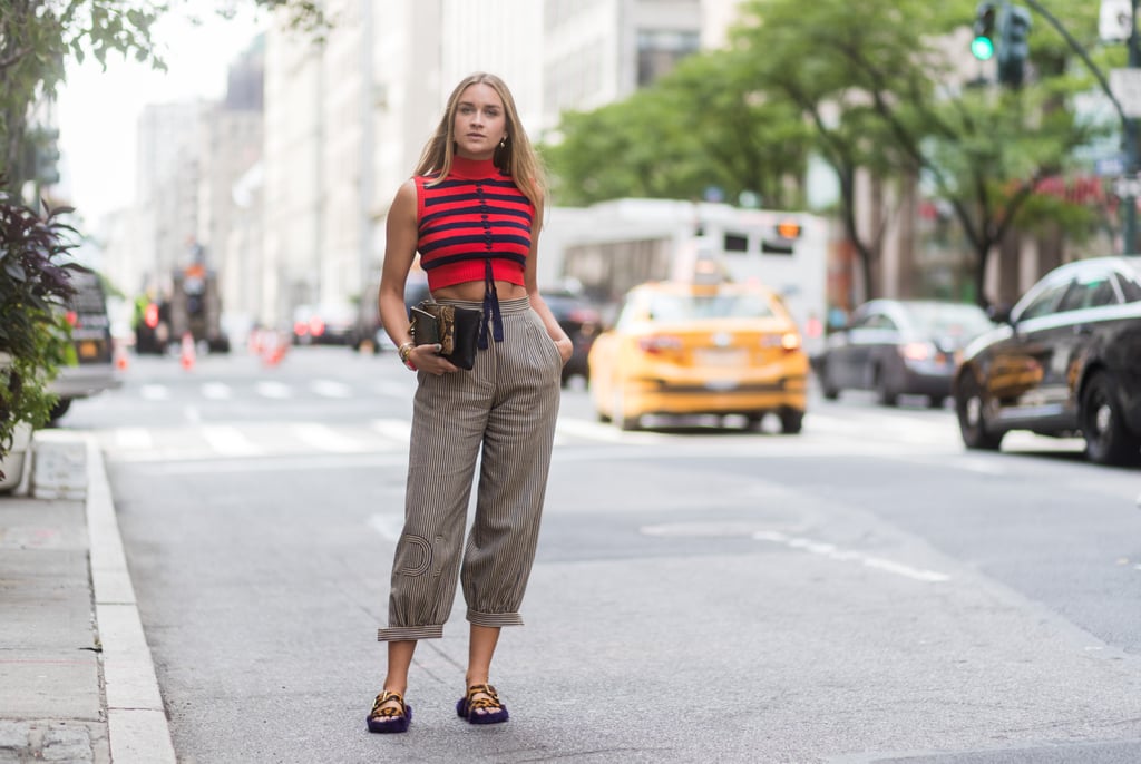 Rock a Crop Sweater With Linen Pants