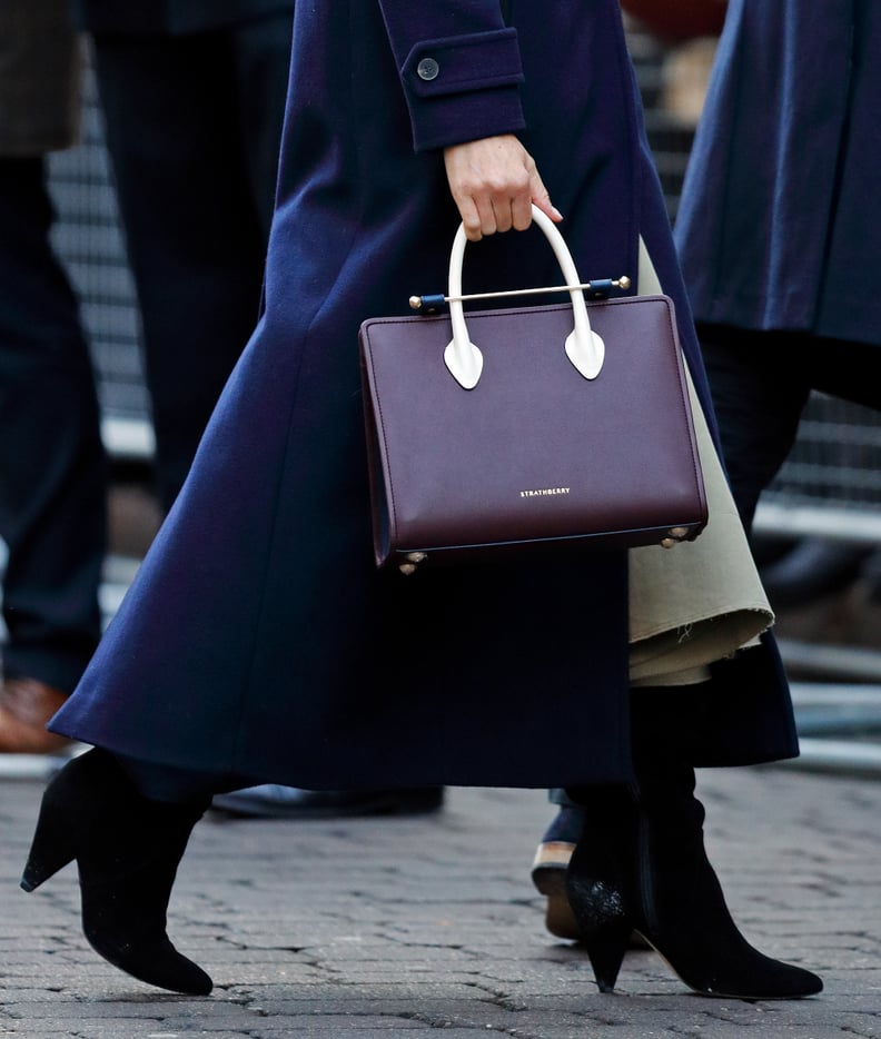 Meghan Markle Wearing the Strathberry Midi Leather Tote