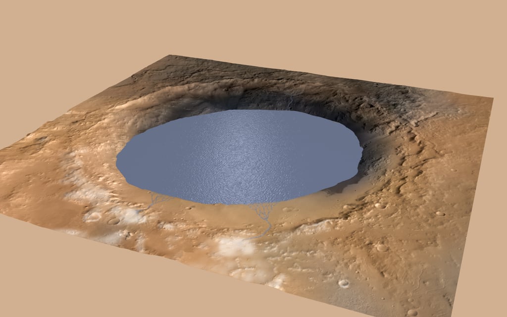 Mars Likely Had Water in Crater
