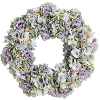 Blue Hydrangea Wreath 50 19 Crafty Wreaths That Will Fool