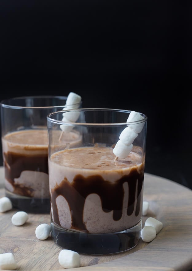 Chocolate Marshmallow Rumchata Drink