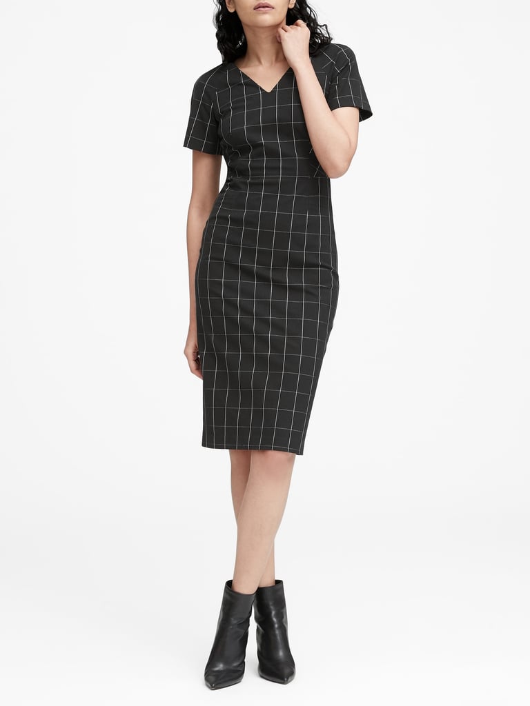 Banana Republic Bi-Stretch V-Back Dress