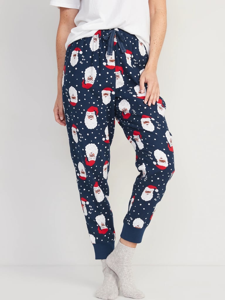 Printed Flannel Jogger Pajama Pants