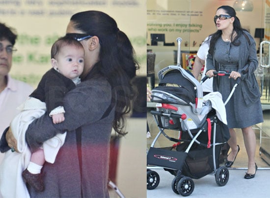 Salma Hayek and Baby Valentina on Robertson | POPSUGAR Celebrity