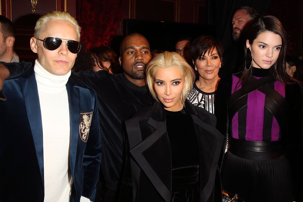 Jared Leto and Kim Kardashian at Paris Fashion Week Pictures