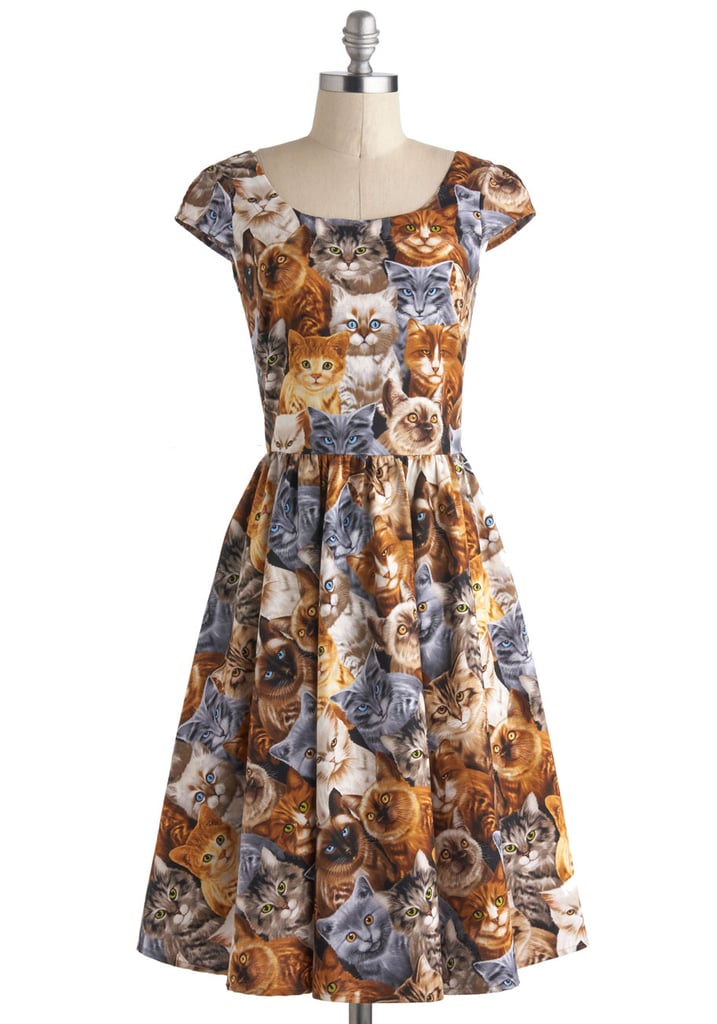 Even Betty Draper would have wanted to rock this '50s-style cat dress ($90).