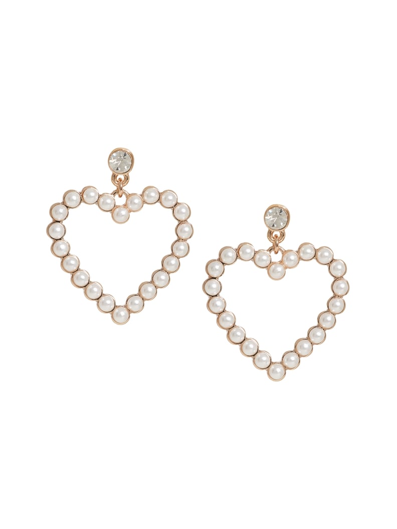 Pearl Heart Earrings