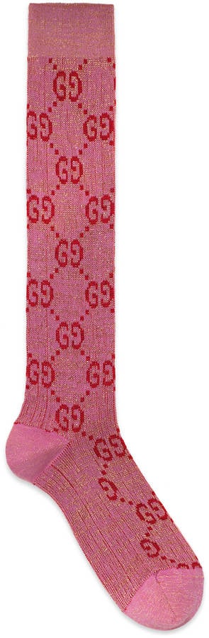 Gucci Lurex Interlocking G Socks