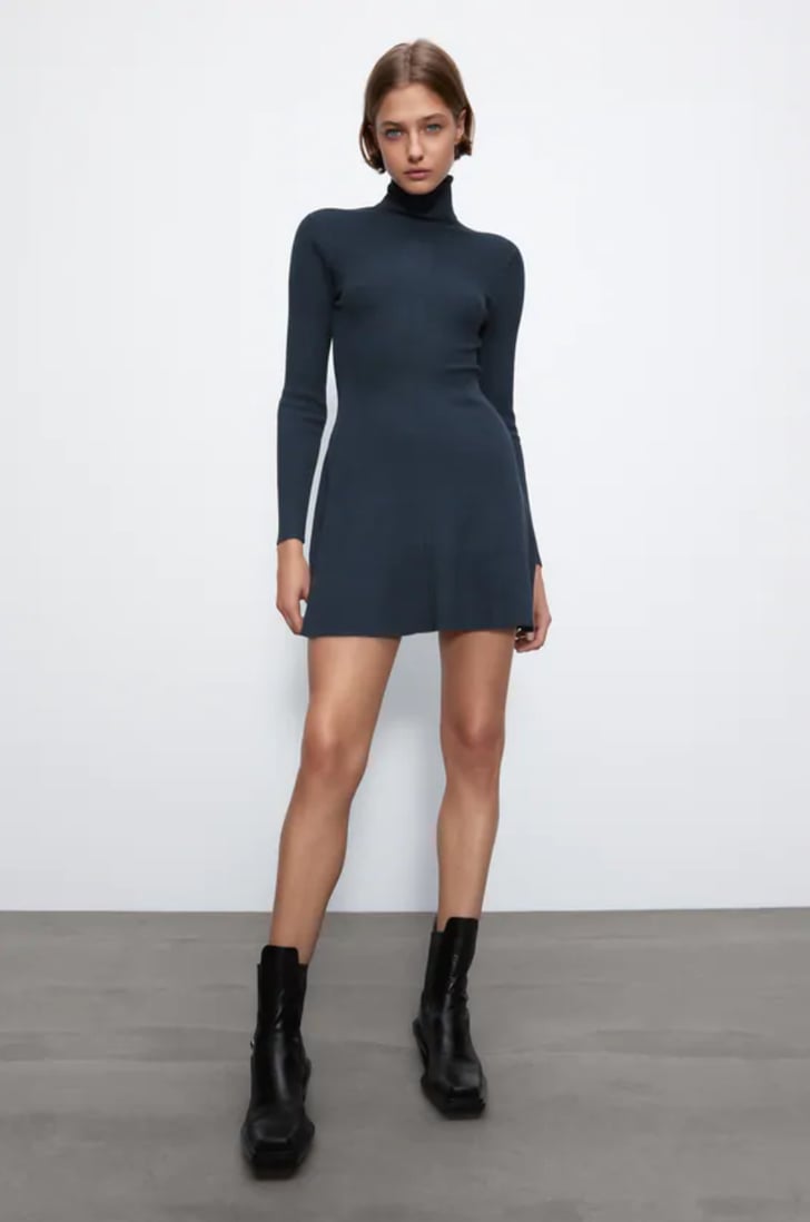 Beige mini dress zara clearance