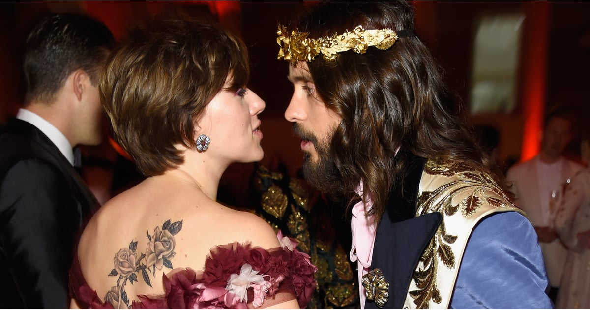 Jared Leto and Scarlett Johansson at the 2018 Met Gala POPSUGAR Celebrity
