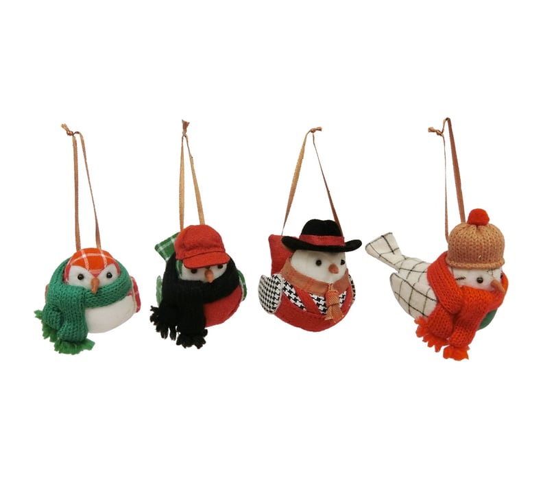 Birds Christmas Ornament Set