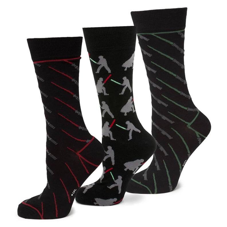 Star Wars Ribbed Socks: Darth Vader vs. Luke Skywalker Sock Set