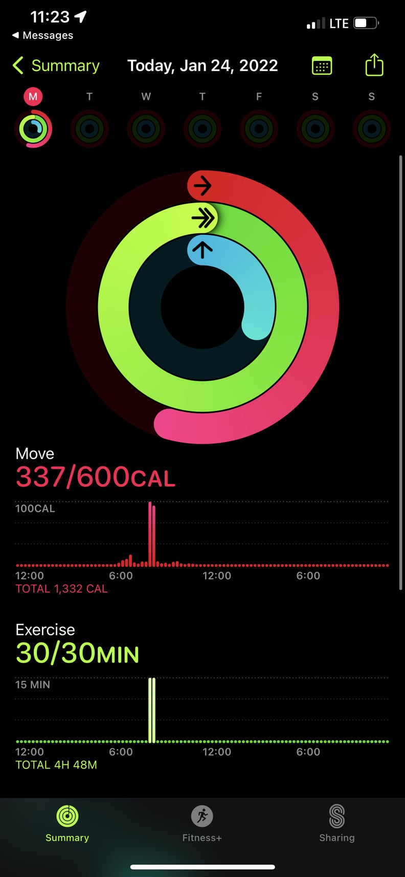 How to change total sales calories on apple watch