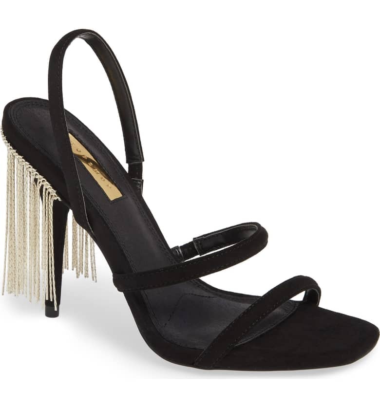 Topshop Rain Fringe Sandal