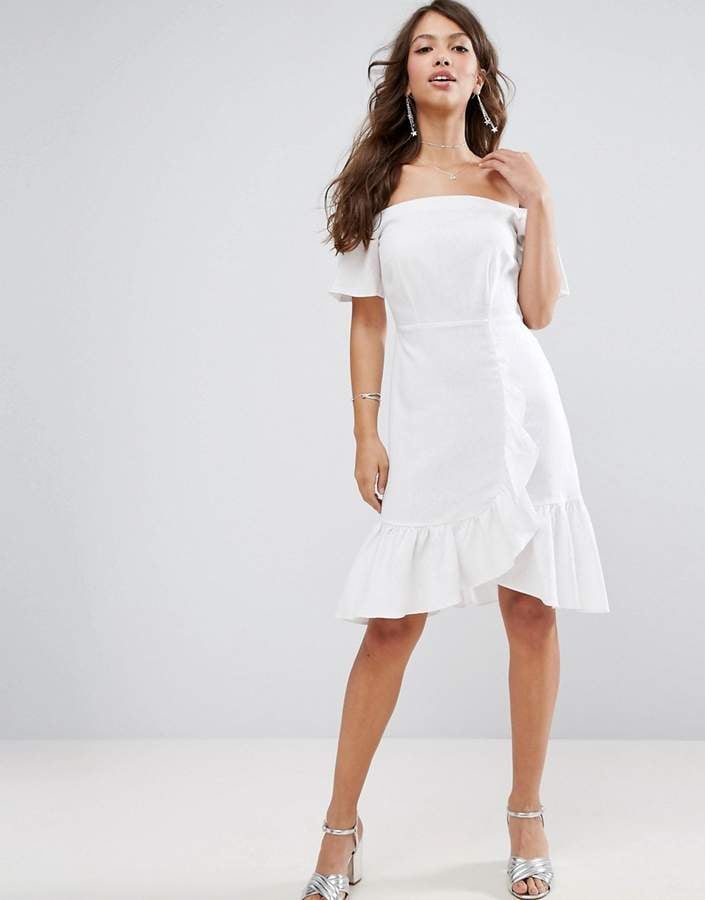 Jennifer Lopez White Ruffled Dress | POPSUGAR Fashion UK