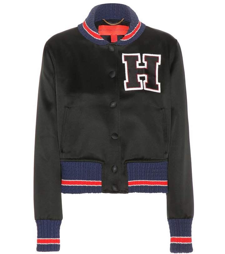 tommy hilfiger satin bomber jacket