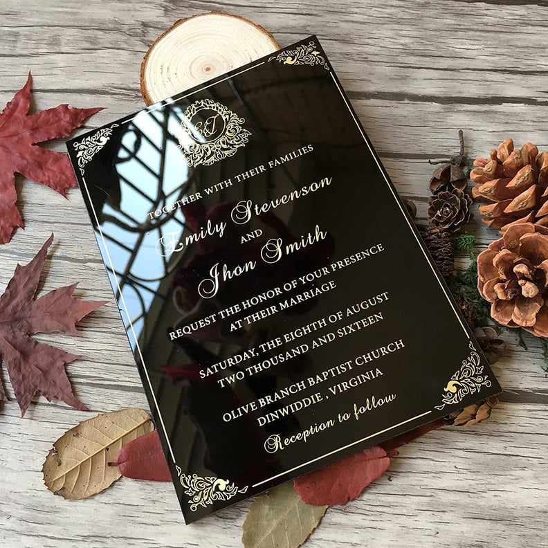 Dark, Romantic Wedding Invitation