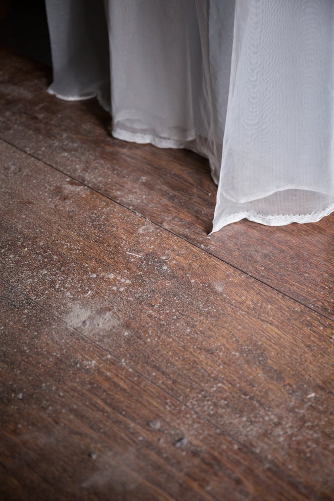 Sweeping and dusting will just move the filth into the air