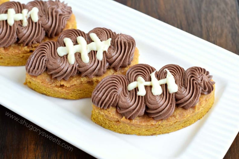 Pumpkin Football Blondies