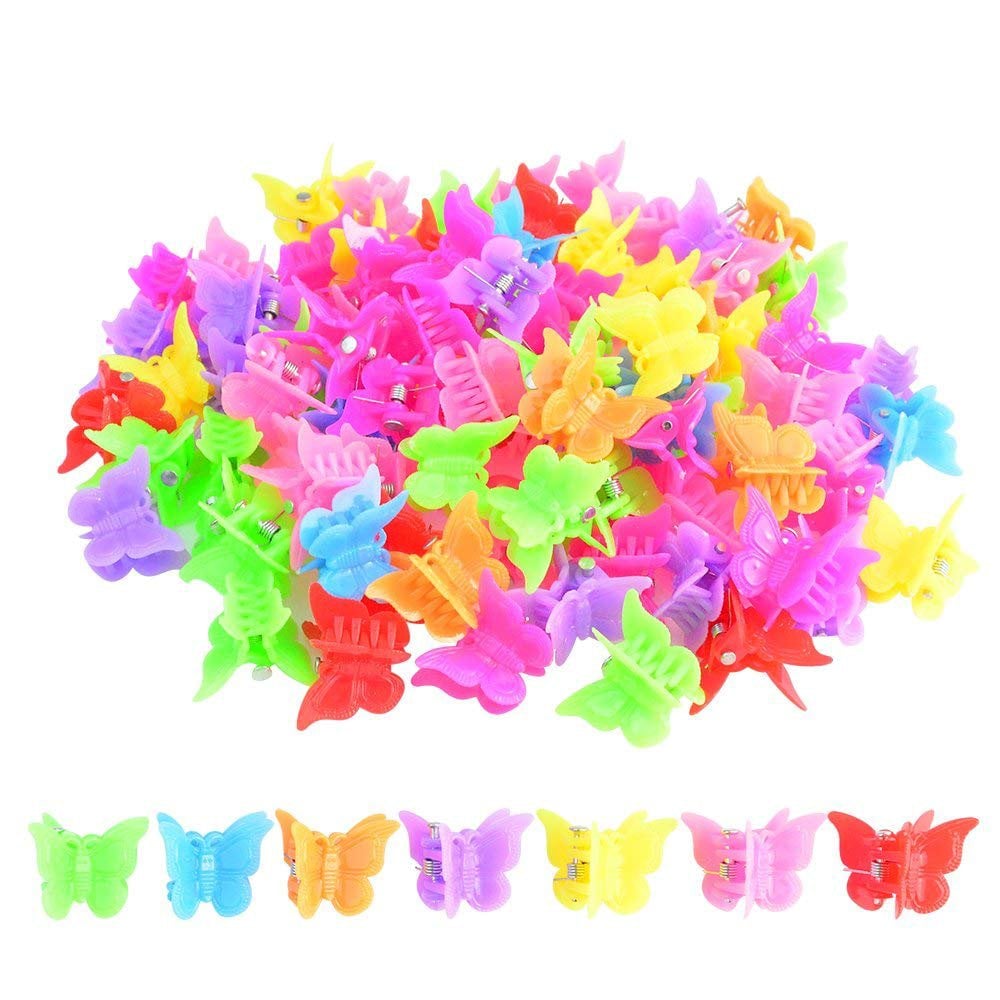 Bantoye 100-Piece Butterfly Hair Clips