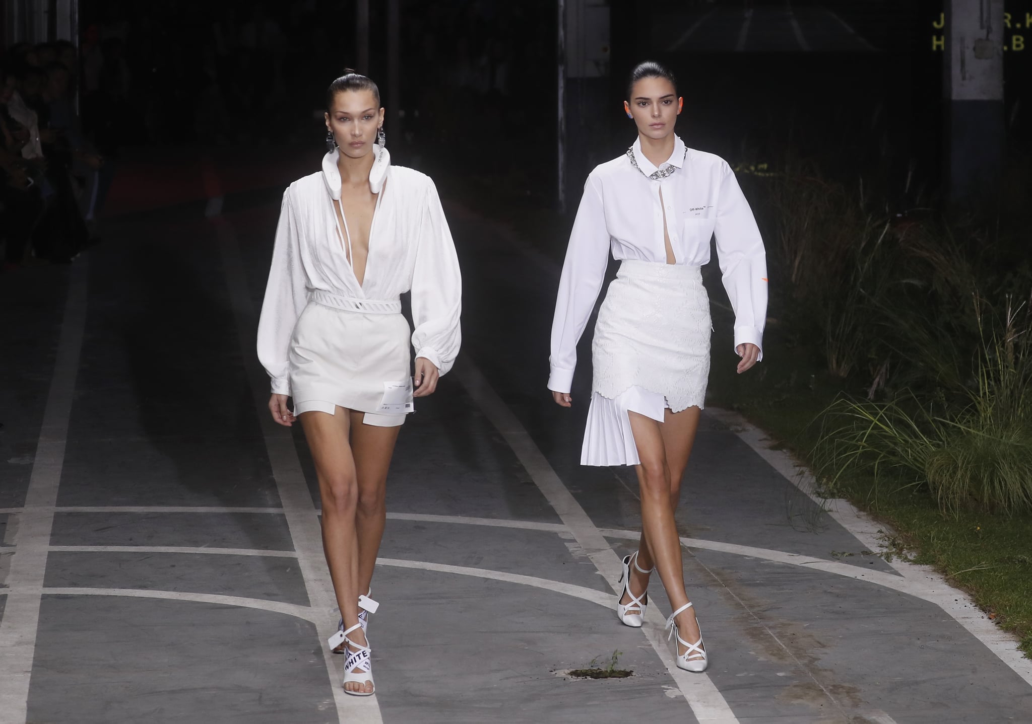 Bella Hadid Walking the Off White Runway at Paris Fashion Week