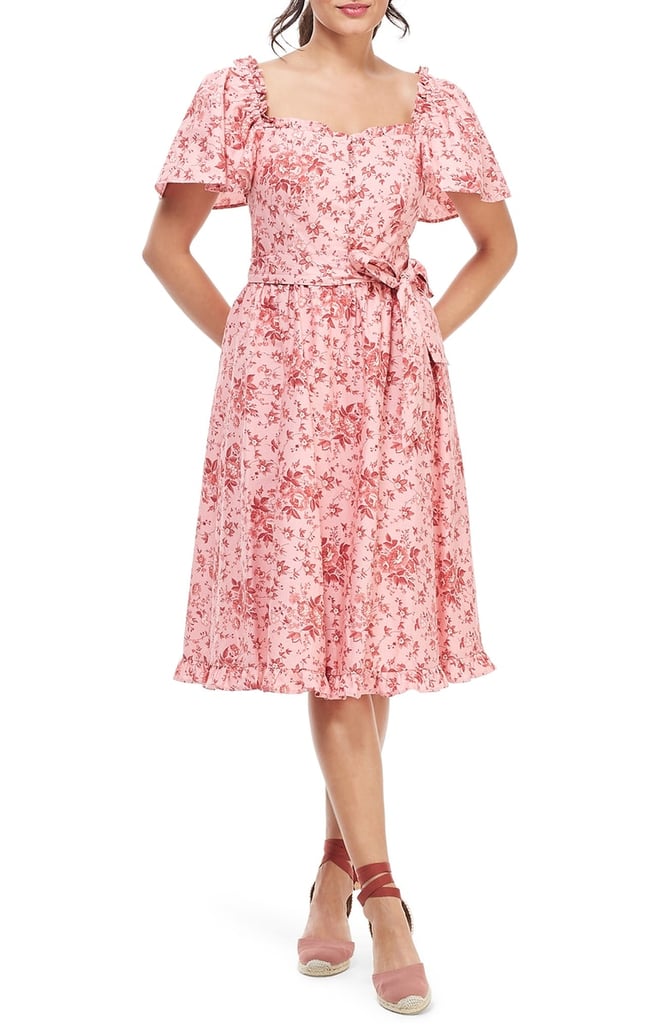 Gal Meets Glam Collection Marianna Floral Print Dress