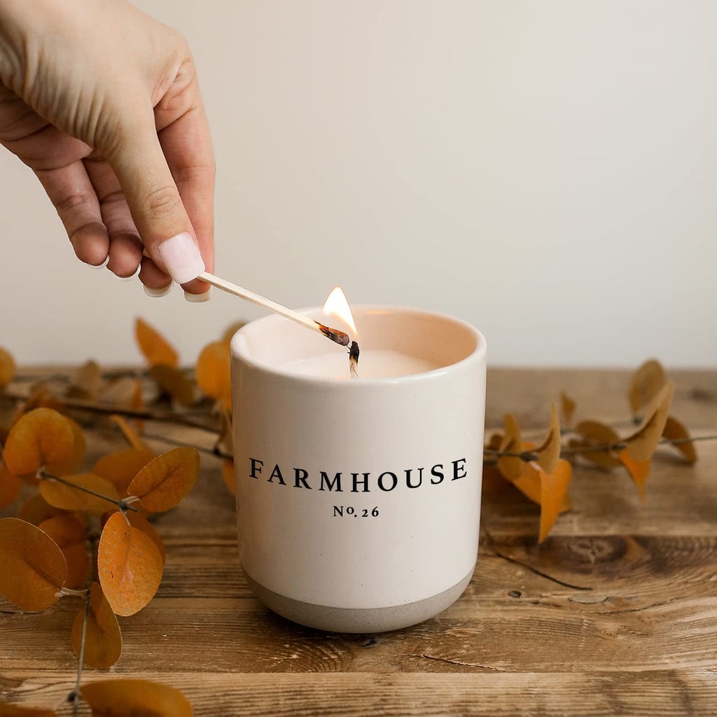 A Warm Scented Candle: Sweet Water Decor Farmhouse Candle