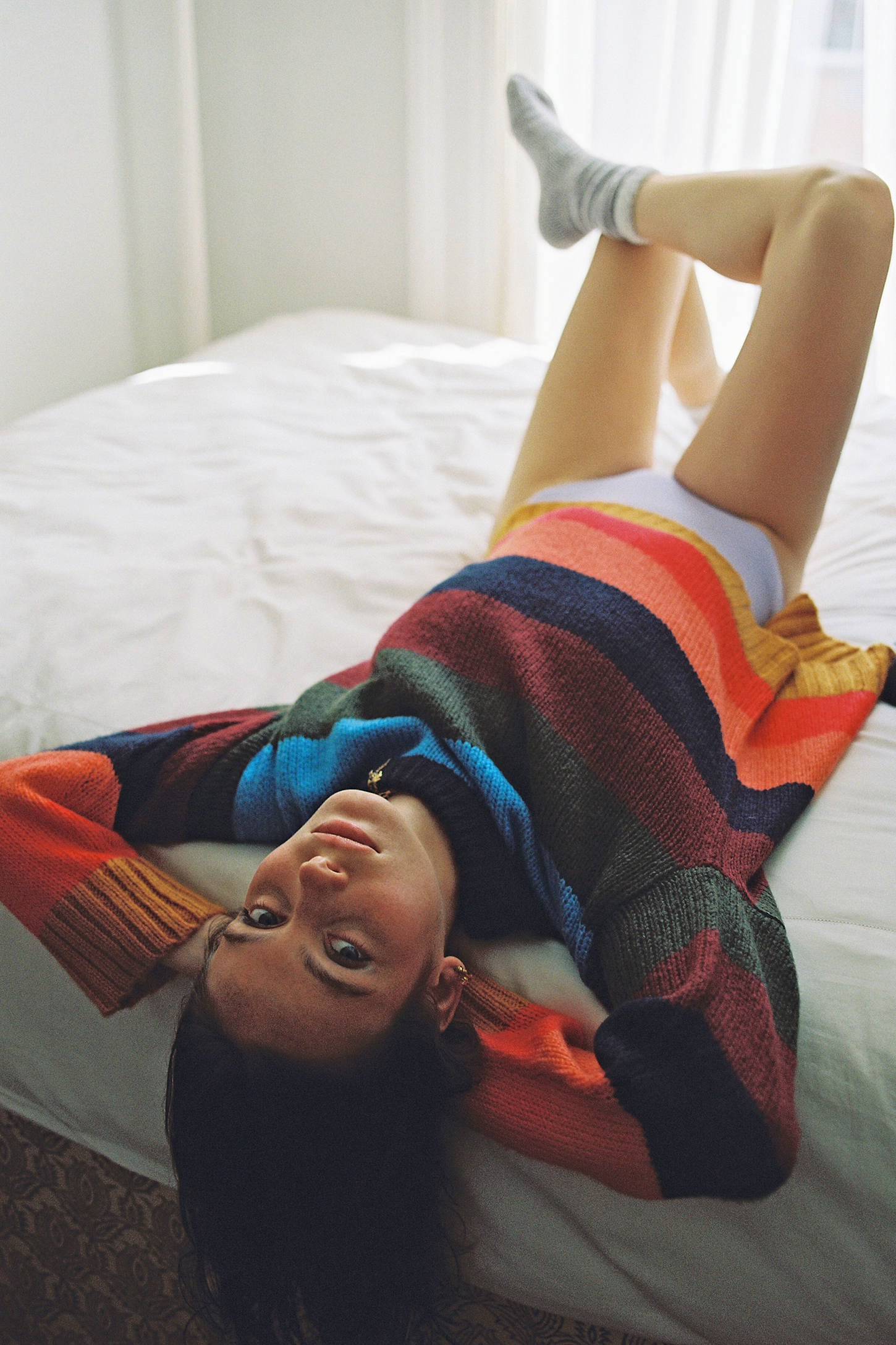 uo bobby boyfriend striped sweater