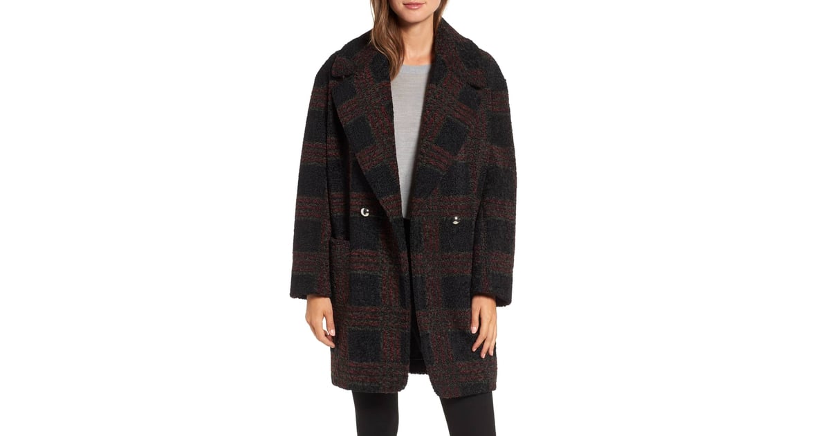 berber checked coat