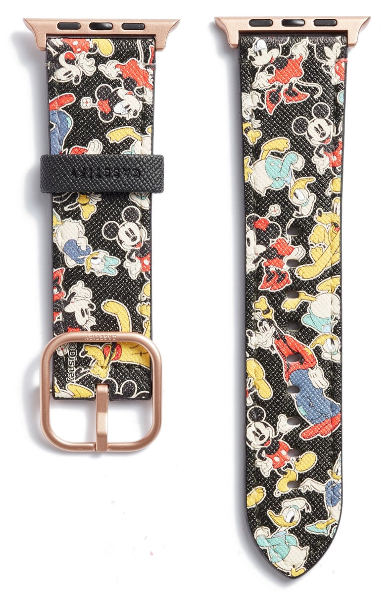 For the Apple Watch: Disney x CASETiFY Mickey & Friends Saffiano Faux Leather Apple Watch Band