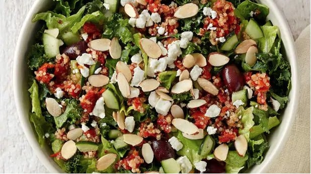 Modern Greek Salad With Quinoa