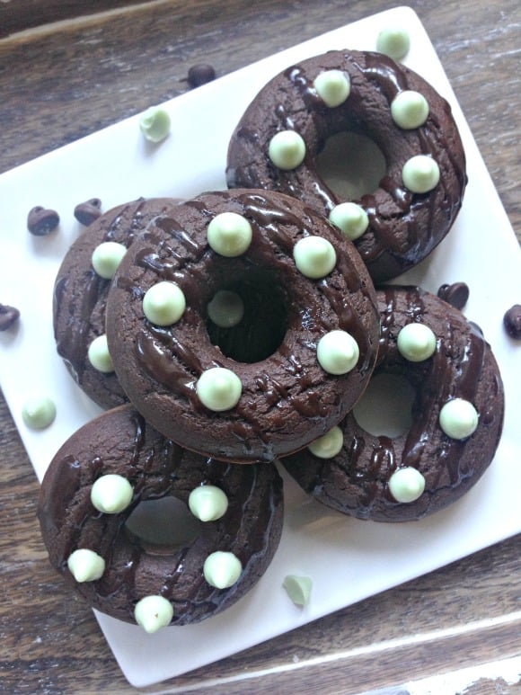 Peppermint Mocha Doughnuts