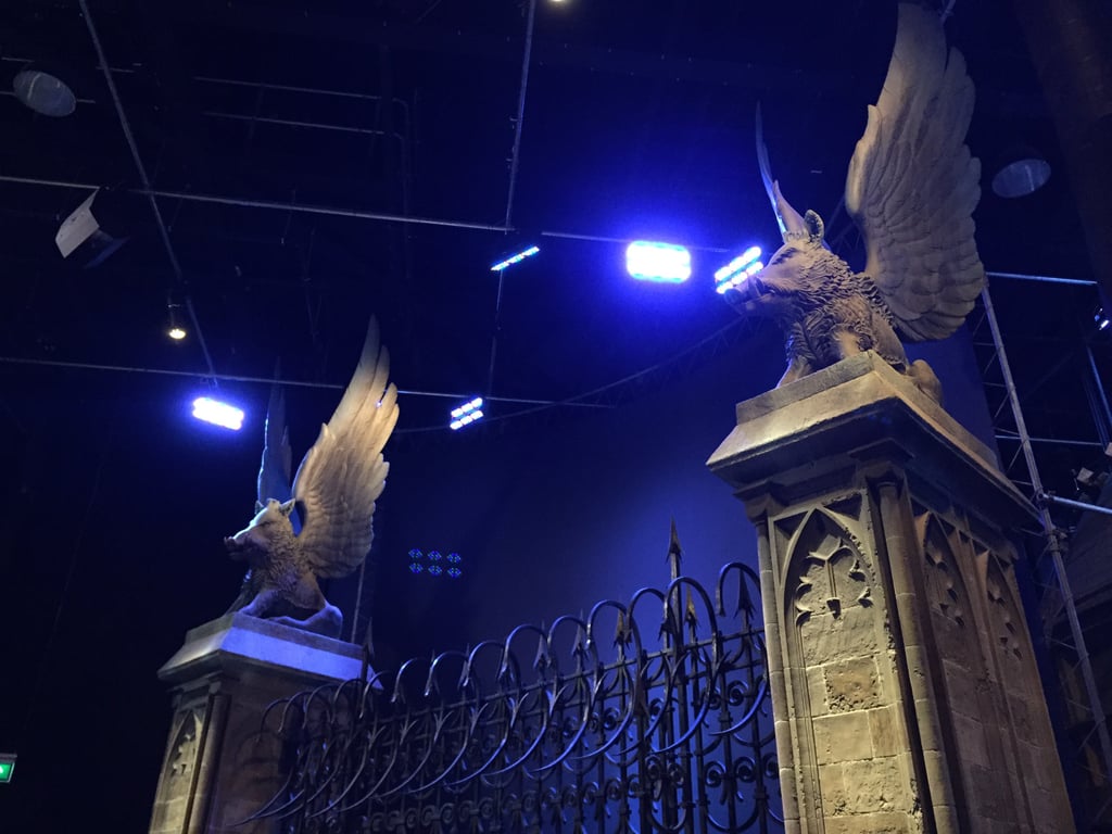 The winged boars on top of the Hogwarts entrance gates are an homage to Greek mythology.