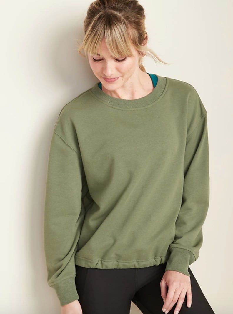Old Navy Loose French-Terry Tie-Back Sweatshirt 