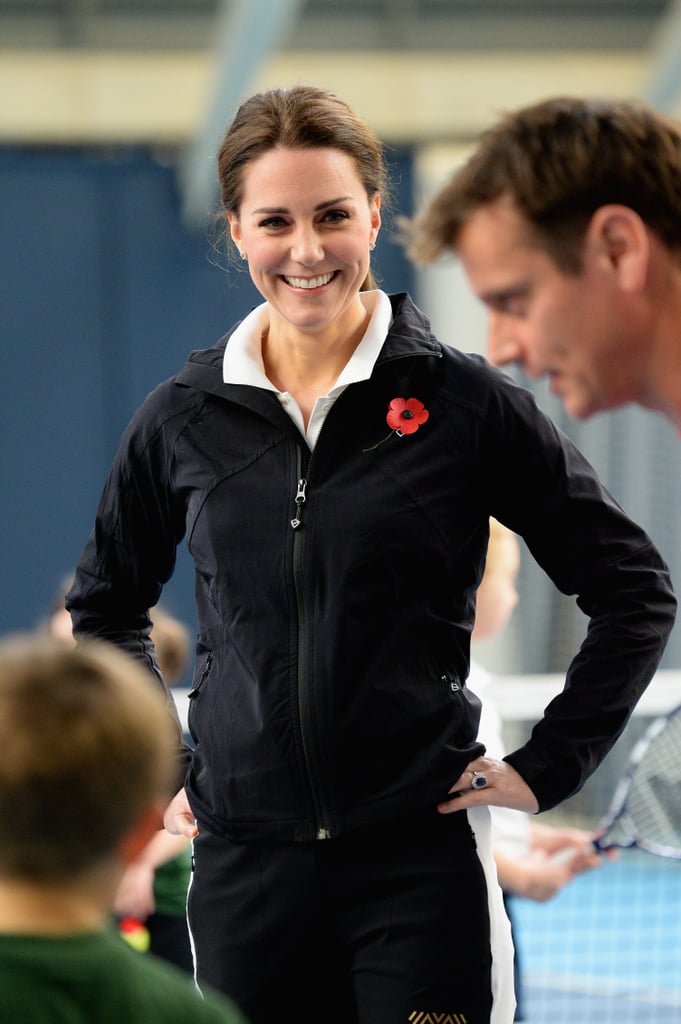 Kate Middleton Playing Tennis in London October 2017
