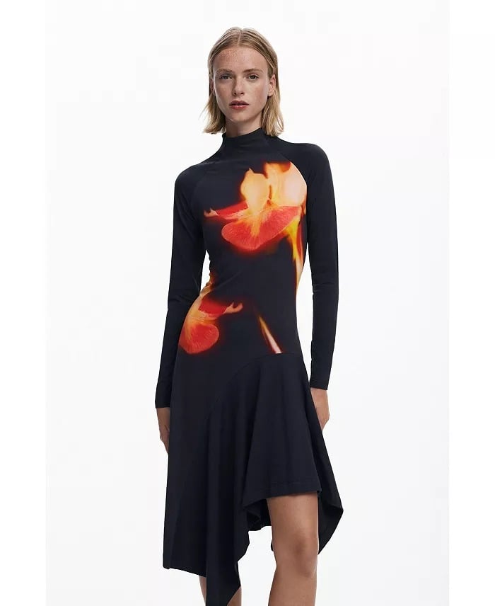 Desigual Asymmetric Fitted Dress