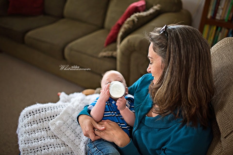 Bottle-Feeding Baby Photos