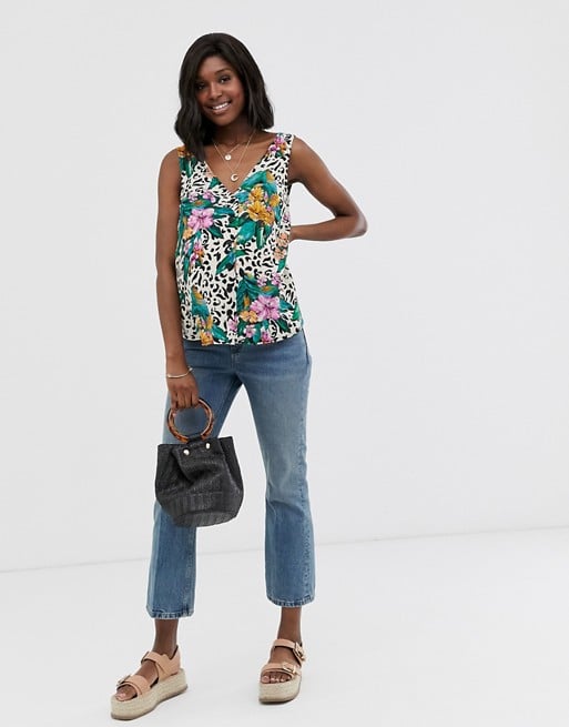 ASOS Design Maternity Button Through Cami in Print