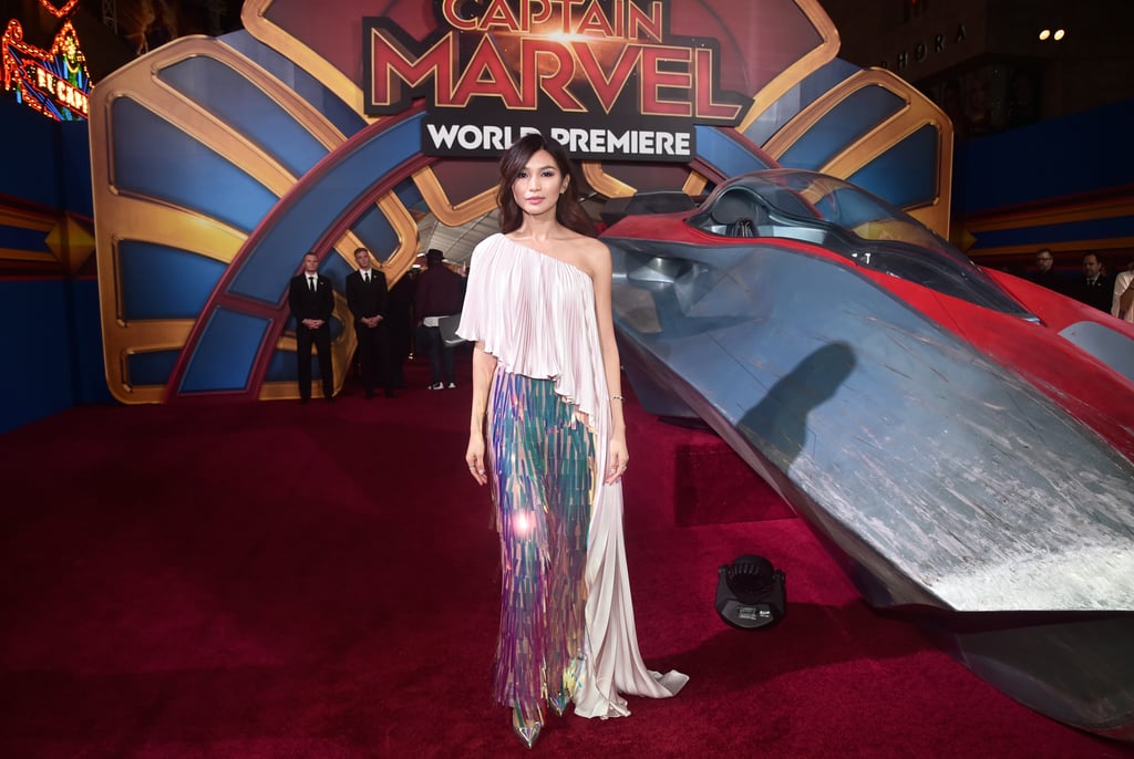 Gemma Chan's Ralph & Russo Look at Captain Marvel Premiere