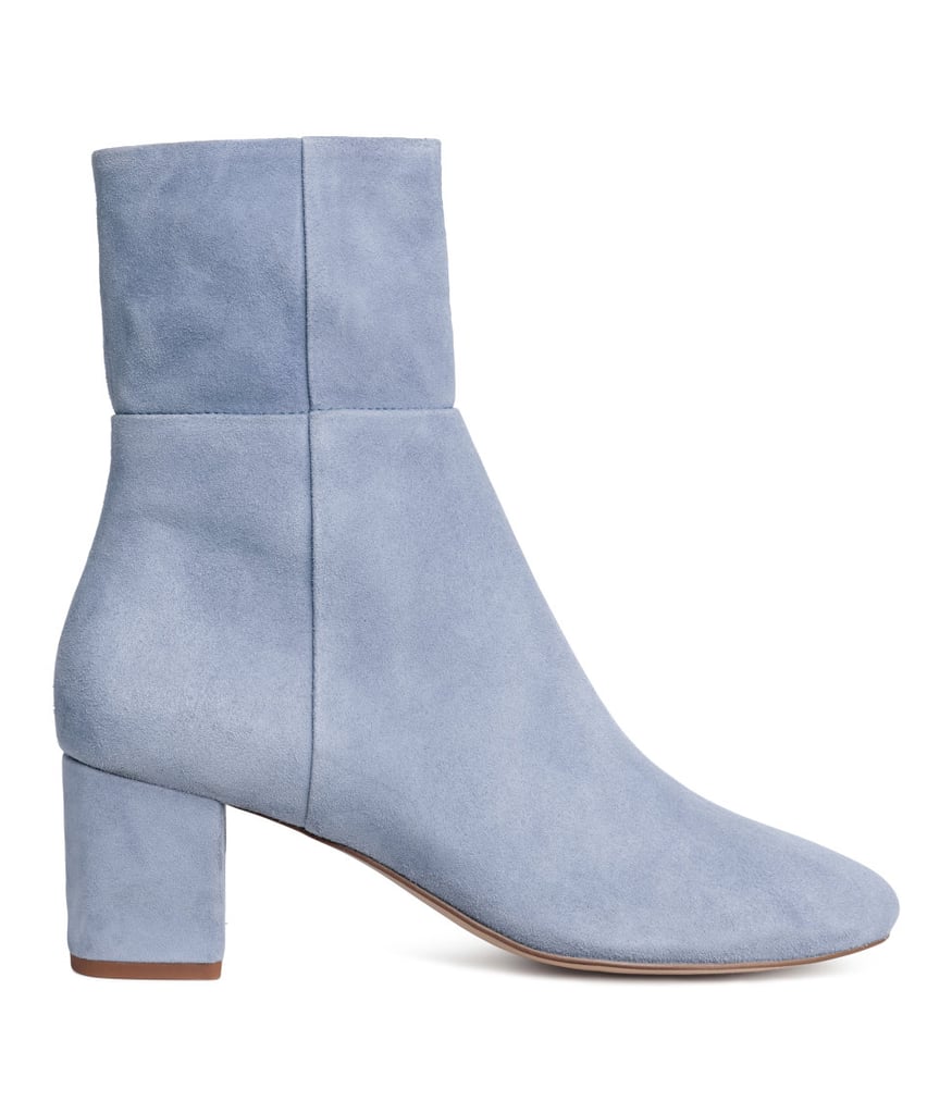 H&M Leather Ankle Boots