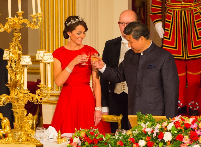 When She Dressed in Red For the Chinese State Dinner
