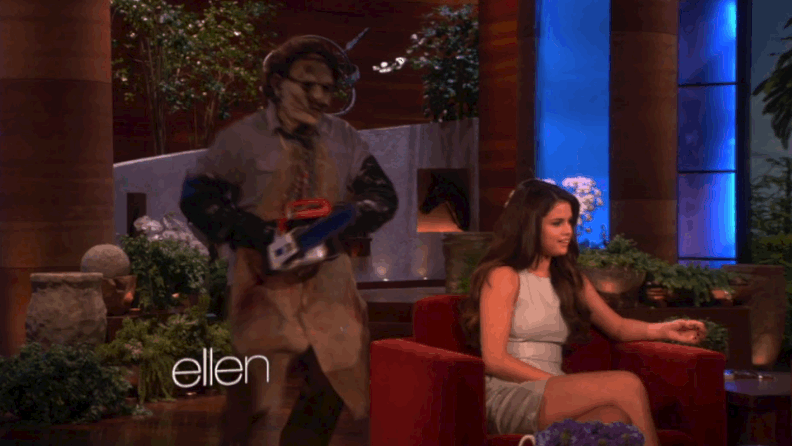 Ellen DeGeneres Scaring Guests | GIFs | POPSUGAR Celebrity