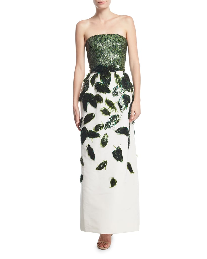 Oscar de la Renta Beaded Dress