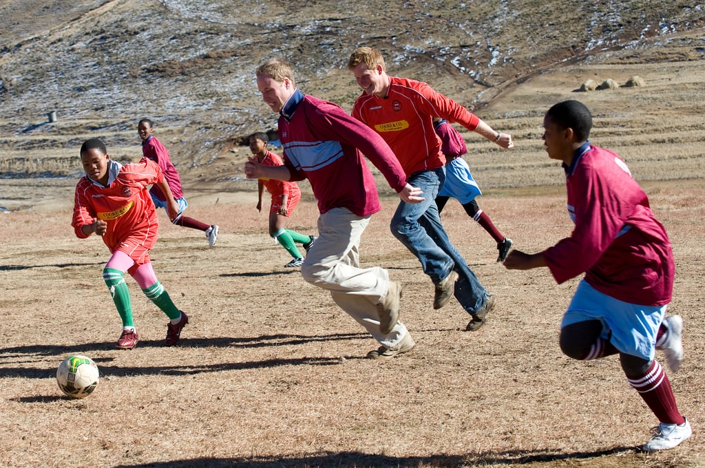 Pictures of Prince William and Prince Harry Playing Sports