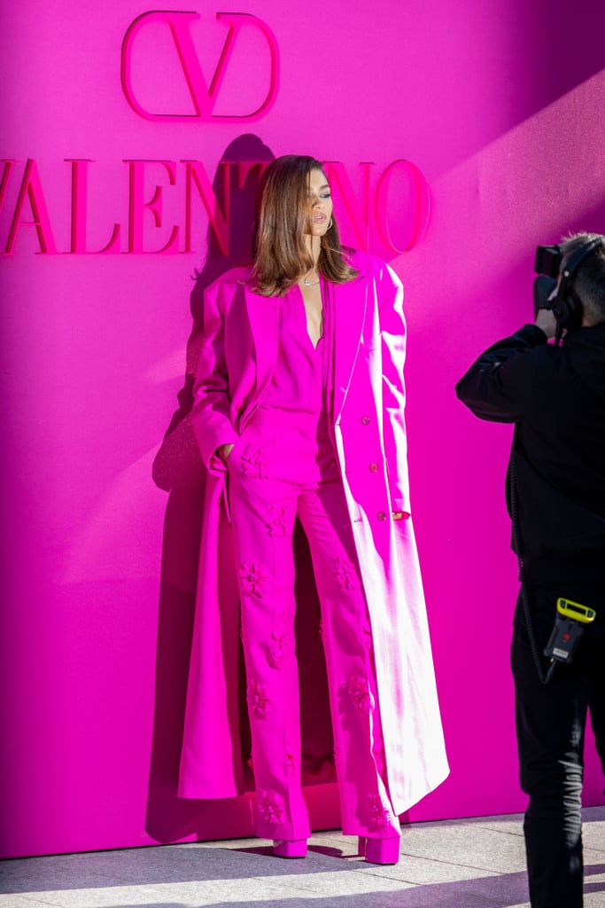 Zendaya Attends Valentino During Paris Fashion Week