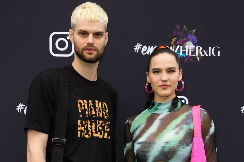 Tucker Halpern and Sophie Hawley-Weld at Instagram's 2020 Grammy Luncheon in LA