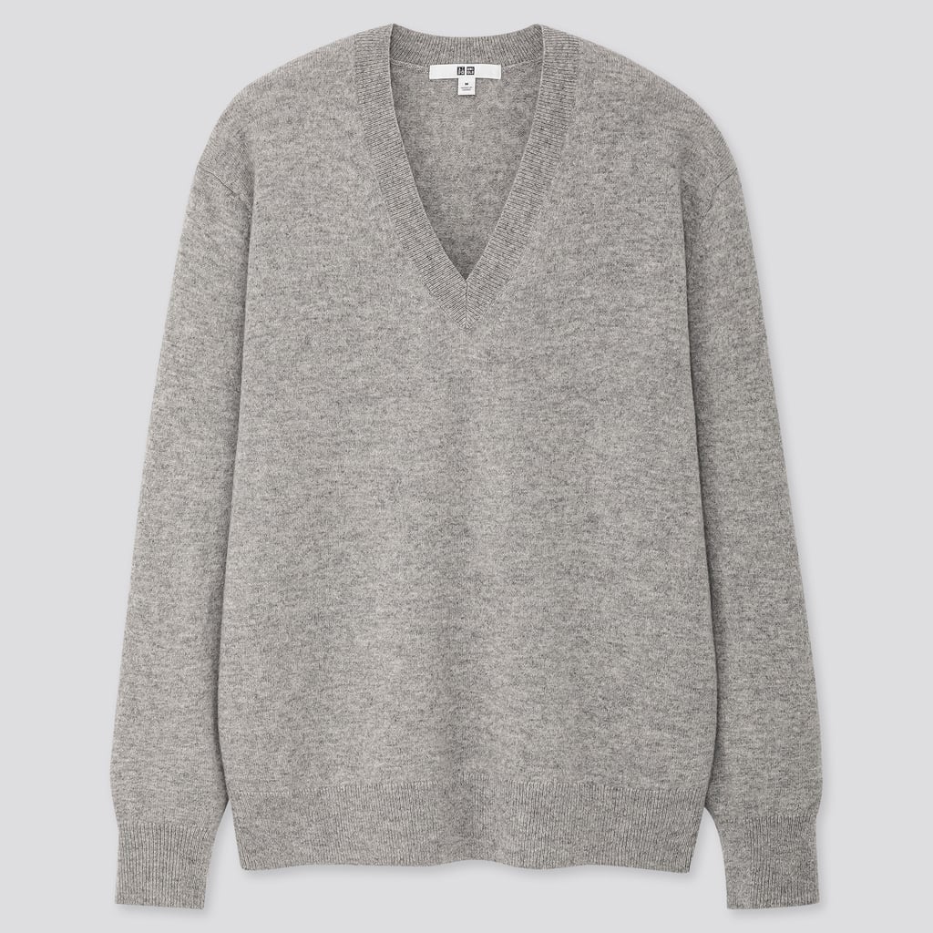 Uniqlo Cashmere V-Neck Sweater | Diane Keaton Style ...