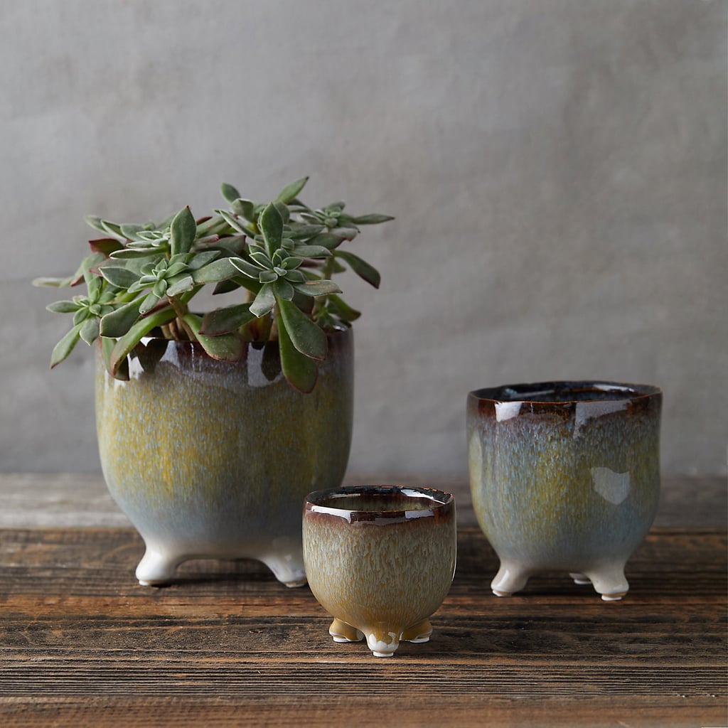 Tri-Foot Stoneware Planter