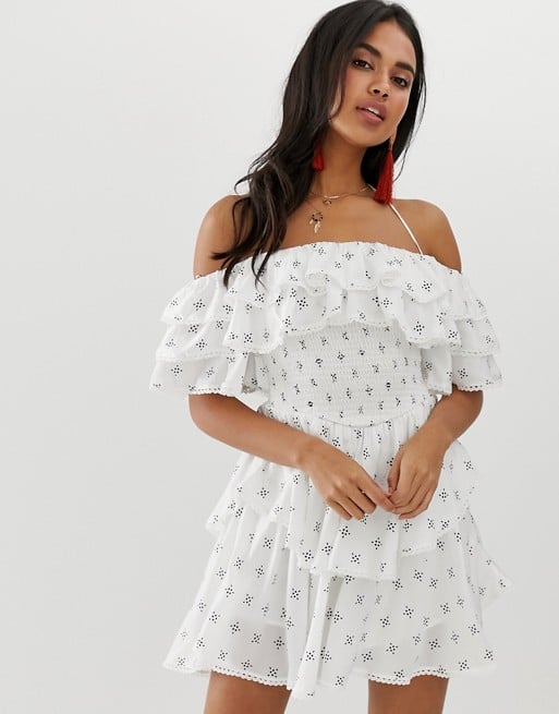 The Jetset Diaries Boho Rhapsody Ruffle Minidress